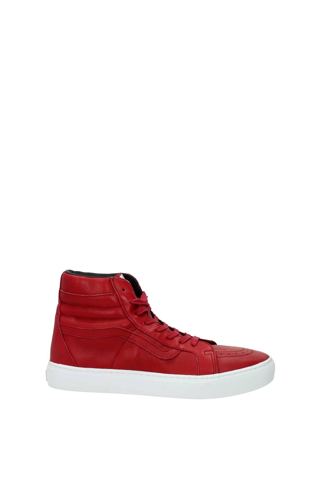 vans high tops mens red