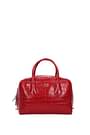 Prada Handbags Women Leather Crocodile Red
