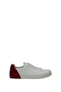 Premiata Sneakers polo Homme Cuir Blanc Rouge