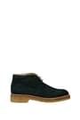 Kiton Ankle Boot Men Suede Green