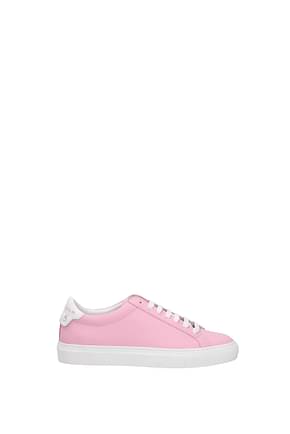 Givenchy Sneakers Femme Cuir Rose Blanc