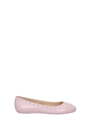 Tod's Ballet flats Women Leather Pink