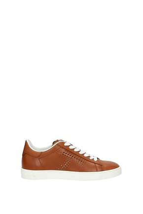 Tod's Sneakers Women Leather Brown