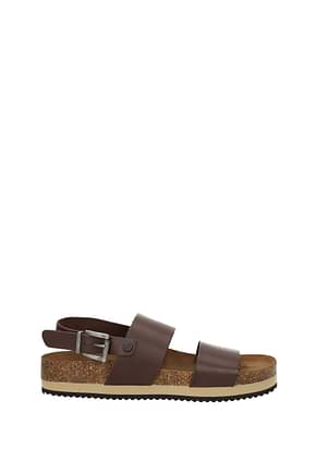 5 Project Sandals Men Leather Brown