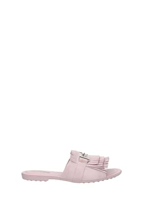 Tod's Slippers and clogs Women Suede Pink