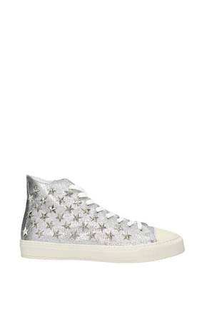 Gienchi Sneakers metal gienchi jean michel Donna Glitter Argento
