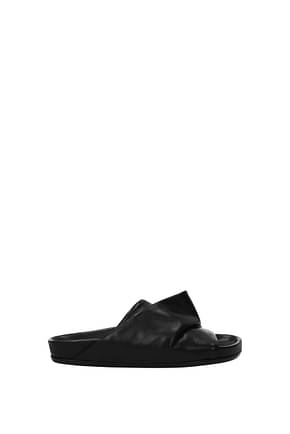 Rick Owens Slippers and clogs mobius granola Women Leather Red