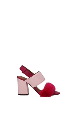 Givenchy Sandals Women Leather Pink