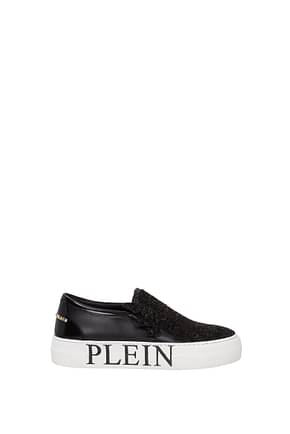 Philipp Plein Slip on take a walk limited edition Women Leather Black
