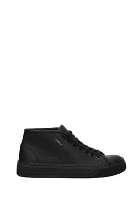 Lanvin Sneakers Men Leather Black