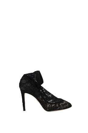 Dolce&Gabbana टखने तक ढके जूते bette महिलाओं फीता काली