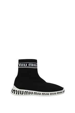 Miu Miu Ankle boots Women Fabric  Black