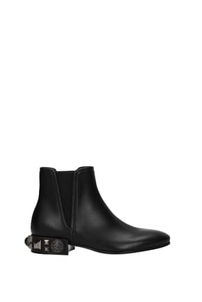 Dolce&Gabbana टखने तक ढके जूते महिलाओं चमड़ा काली