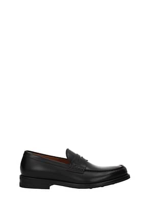 Doucal's Loafers Men Leather Black