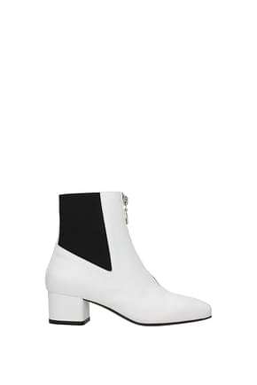 MSGM Ankle boots Women Leather White
