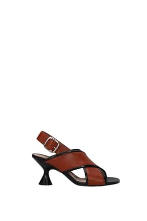 Marni Sandals Women Leather Brown