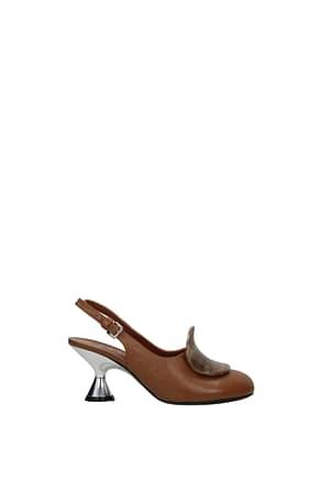 Marni Sandals Women Leather Brown