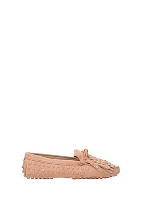Tod's Loafers Women Suede Pink