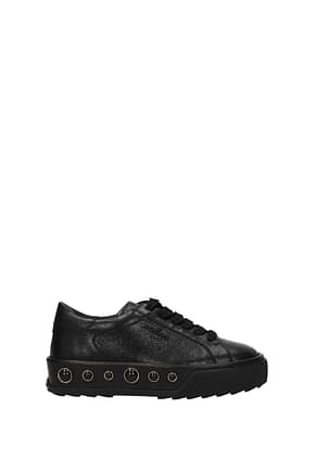 Hogan Sneakers Femme Cuir Noir