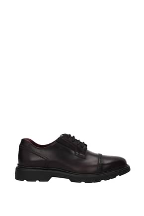Hogan Lace up and Monkstrap memory foam Men Leather Red