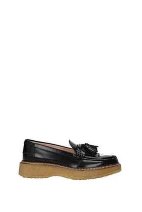 Tod's Lace up and Monkstrap Women Leather Black
