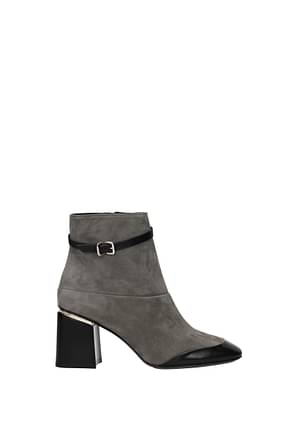 Tod's Ankle boots Women Suede Gray