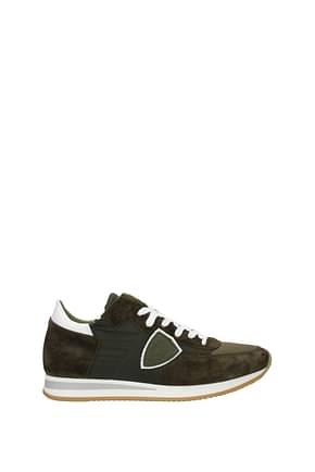 Philippe Model Sneakers tropez Men Fabric  Green Olive