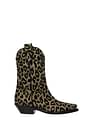 Dolce&Gabbana Ankle boots Women Fabric  Gold