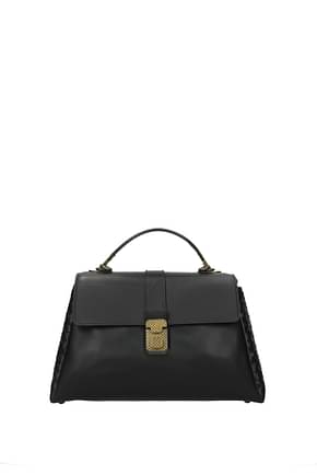 Bottega Veneta Handbags Women Leather Black