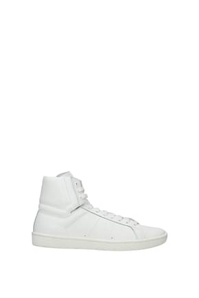 Saint Laurent Sneakers Femme Cuir Blanc