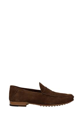 Tod's Loafers Men Suede Brown