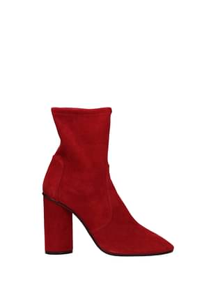 Stuart Weitzman Ankle boots Women Suede Red