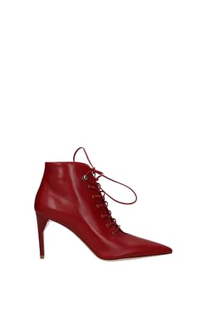 Miu Miu Ankle boots Women Leather Red