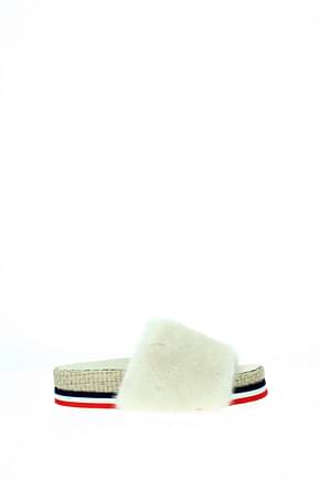 Moncler Slippers and clogs evelyne Women Fur  Beige