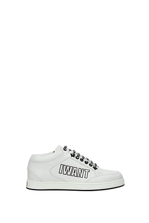 Jimmy Choo Sneakers miami Donna Pelle Bianco