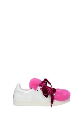 Moncler Sneakers ambre Mujer Charol Blanco Fucsia