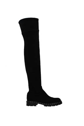 Ermanno Scervino Boots Women Suede Black