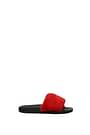 Givenchy Flip-Flops und Holzschuhe Damen Fell  Rot