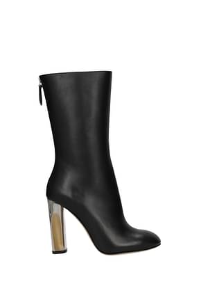 Alexander McQueen Ankle boots lux duchesse Women Leather Black
