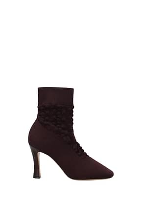 Celine Ankle boots glove Women Fabric  Violet