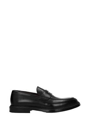 Green George Loafers rois Men Leather Black