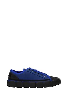 Moncler Sneakers Men Fabric  Blue