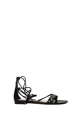 Alexander McQueen Sandals Women Leather Black