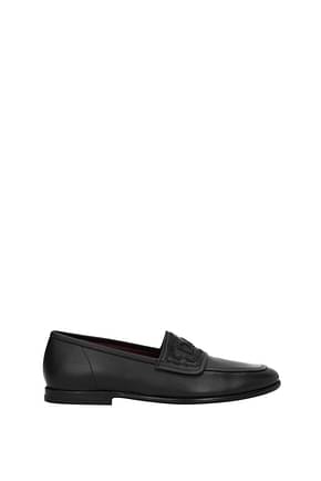 Dolce&Gabbana Loafers Men Leather Black