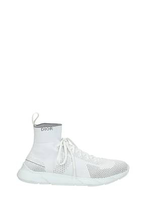 Christian Dior Sneakers Uomo Tessuto Bianco