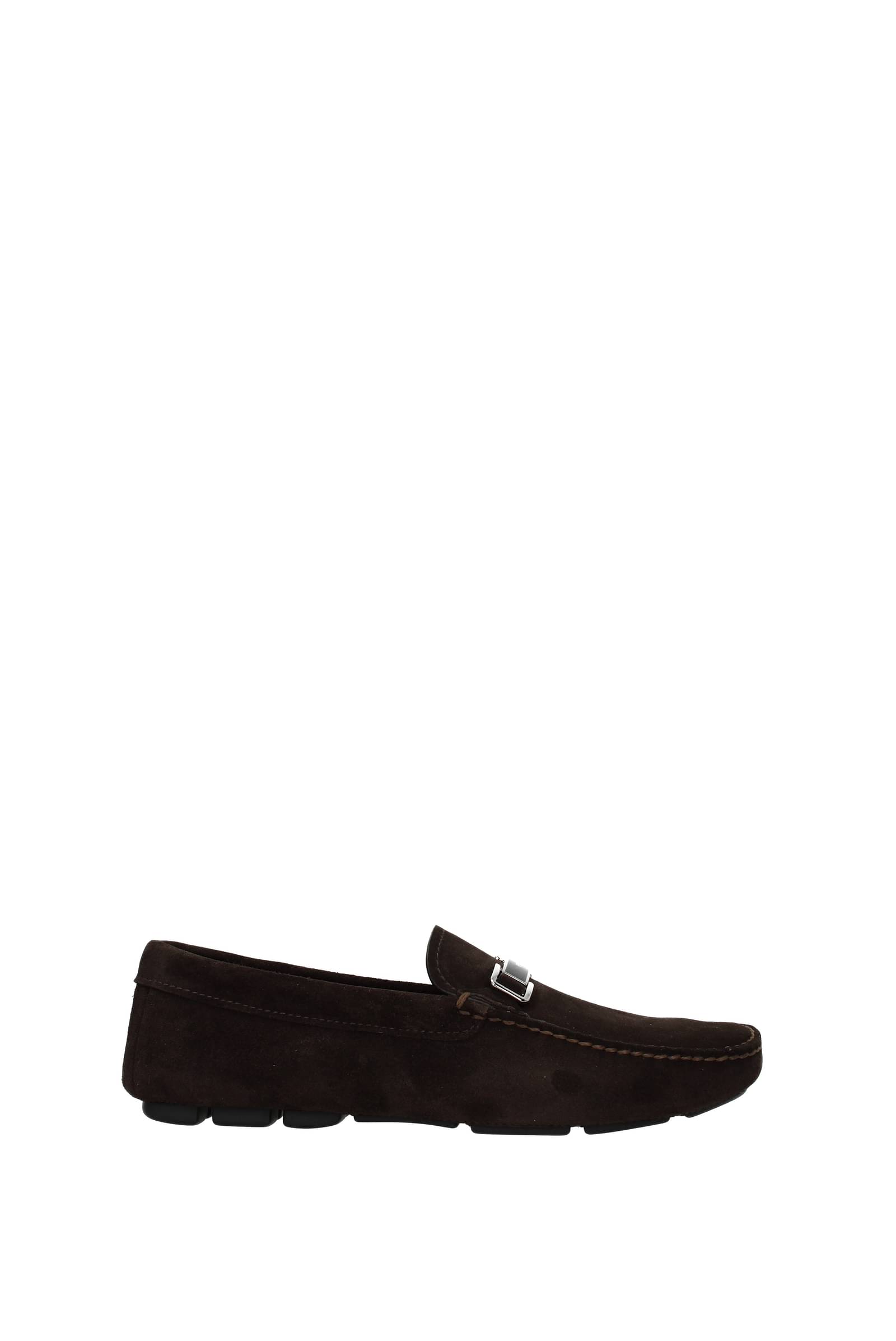 prada suede loafers