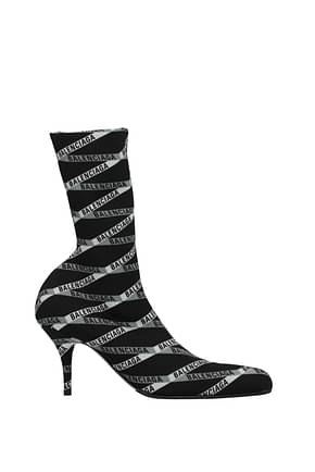 Balenciaga Ankle boots Women Fabric  Black Grey