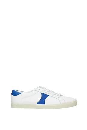 Celine Sneakers Men Leather White Blue