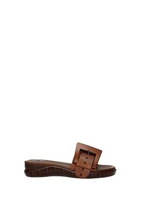 Chloé Slippers and clogs Women Leather Brown
