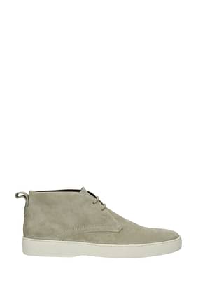 Tod's Ankle Boot Men Suede Gray